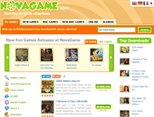 Tablet Screenshot of novagame.com